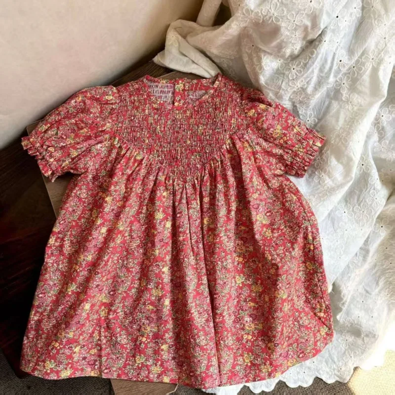 2026 Summer Girls Floral Dress Puff Sleeves Elegant Cute Puff Sleeves Stylish and Gentle Light Material Breathable for Summer
2026 Summer Girls Floral Dress Puff Sleeves Elegant Cute Puff Sleeves Stylish and Gentle Light Material Breathable for Summer