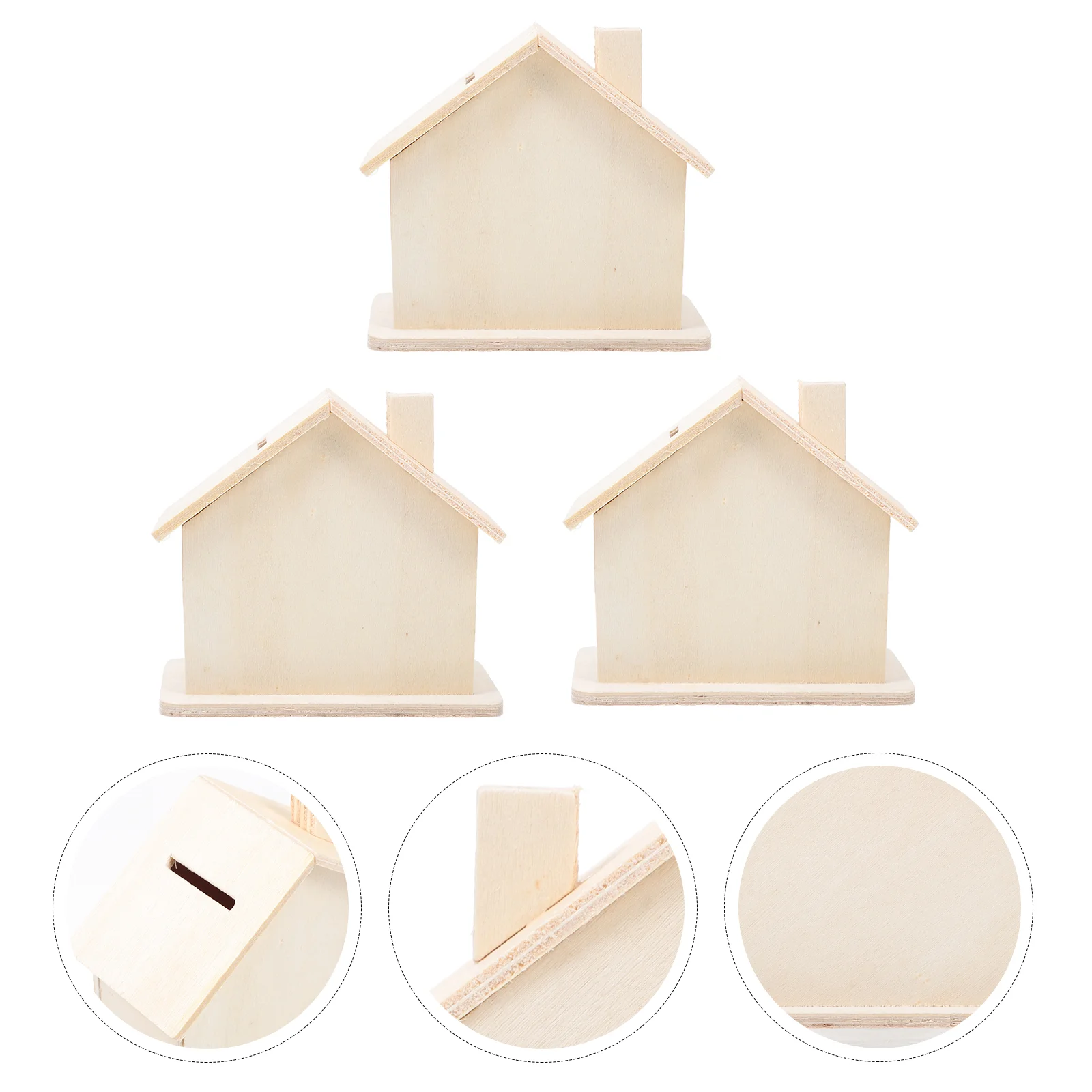 3 Pcs Wooden Piggy Bank Unfinished Saving Pot Gift Kid Gifts DIY Toys for Babies Coin Change Container
3 Pcs Wooden Piggy Bank Unfinished Saving Pot Gift Kid Gifts DIY Toys for Babies Coin Change Container