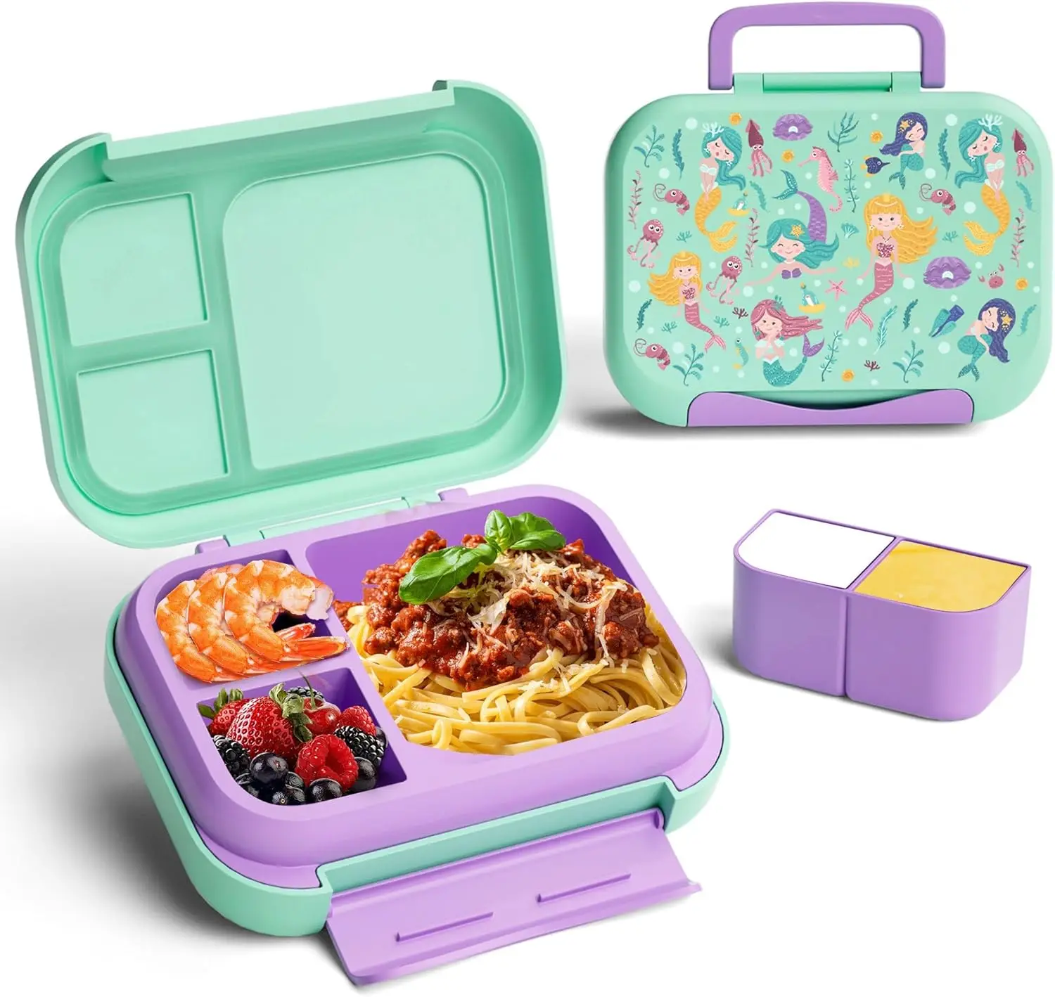 Kids Bento Lunch Box, 5-Compartment Leakproof Container with handle Movable Snack Box BPA-Free
Kids Bento Lunch Box, 5-Compartment Leakproof Container with handle Movable Snack Box BPA-Free