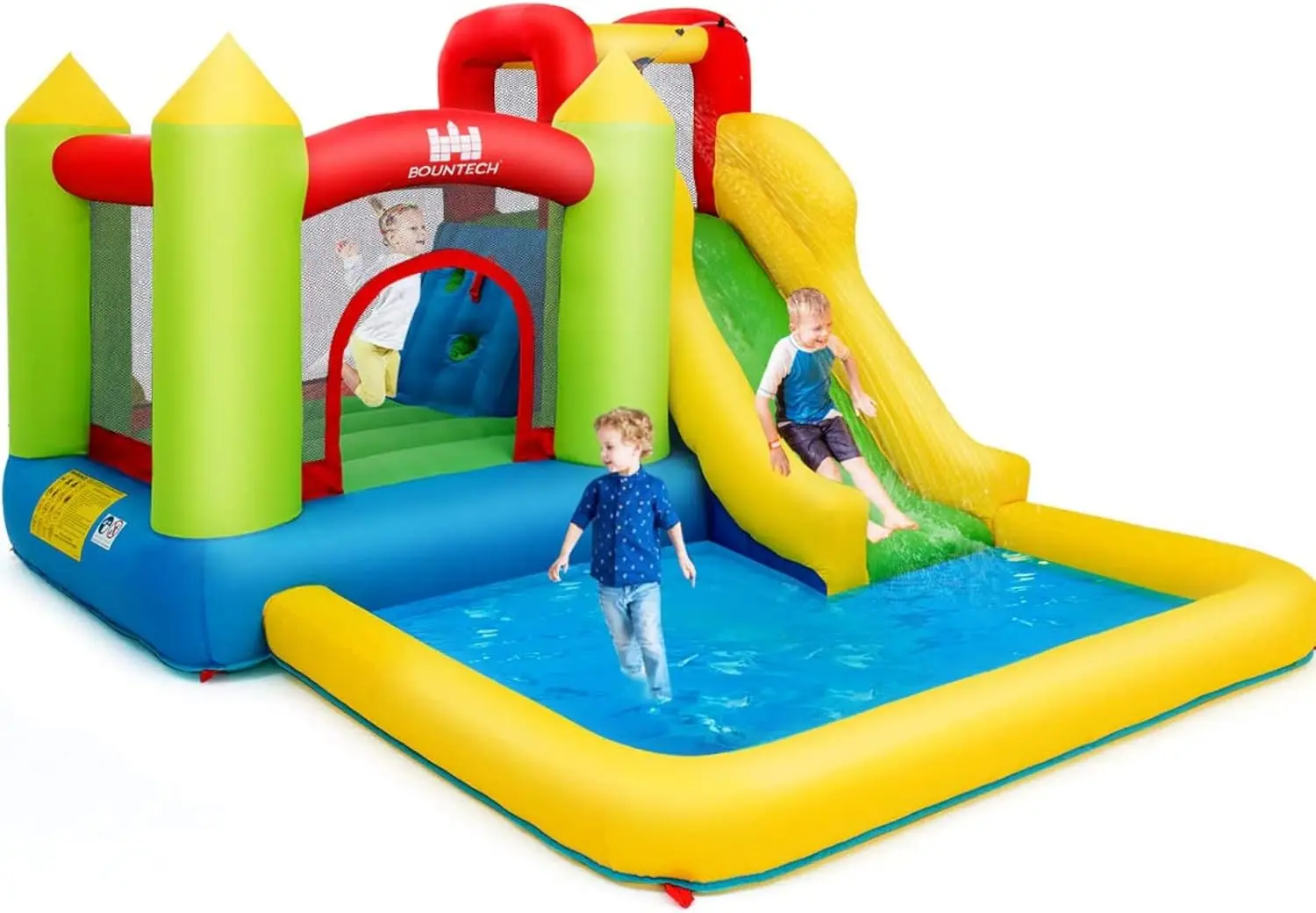 12x9FT Inflatable Water Slide Bounce House for Kids, Outdoor Wet Dry Jump Castle with Splash Pool, Blow Up Water Park Play Center for Backyard Party and Pool Slide
12x9FT Inflatable Water Slide Bounce House for Kids, Outdoor Wet Dry Jump Castle with Splash Pool, Blow Up Water Park Play Center for Backyard Party and Pool Slide