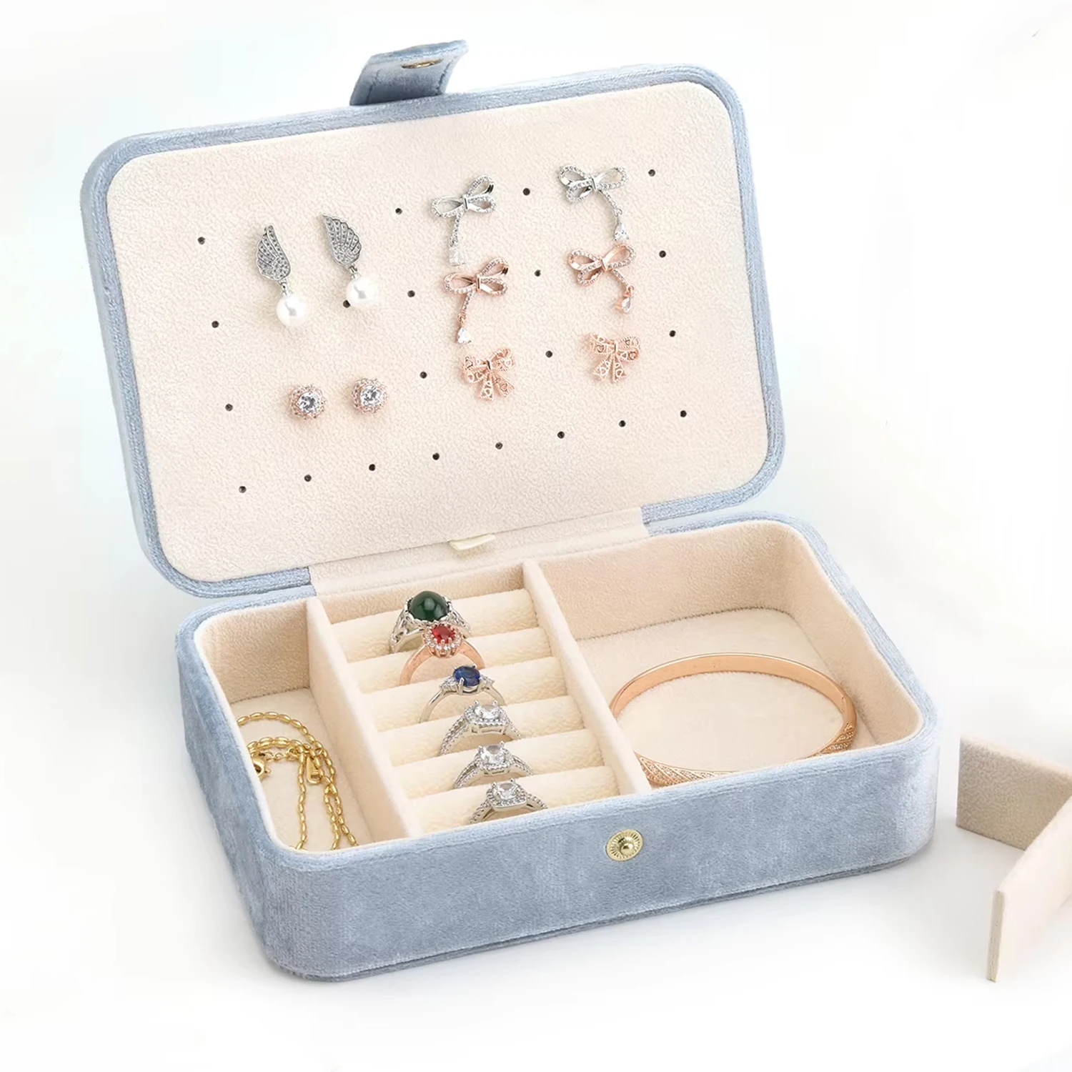 Plush Velvet Travel Jewelry Box Portable Ring Necklace Storage Jewelry Box Earrings Jewelry Gift Box Organizer
Plush Velvet Travel Jewelry Box Portable Ring Necklace Storage Jewelry Box Earrings Jewelry Gift Box Organizer