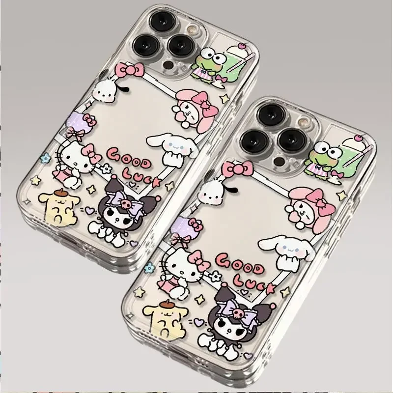 Sanrio Kawaii Hello Kitty IPhone Mobile Phone Case My Melody Kuromi Anime Cartoon Lovely Anti-fall Mobile Phone Protective Cover
Sanrio Kawaii Hello Kitty IPhone Mobile Phone Case My Melody Kuromi Anime Cartoon Lovely Anti-fall Mobile Phone Protective Cover