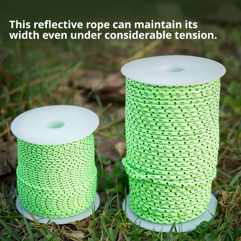 50m Reflective Tent Rope 2.5mm/4mm Thickness Paracord Durable Parachute Cord for Outdoor Camping Survival Tent Accessories
50m Reflective Tent Rope 2.5mm/4mm Thickness Paracord Durable Parachute Cord for Outdoor Camping Survival Tent Accessories