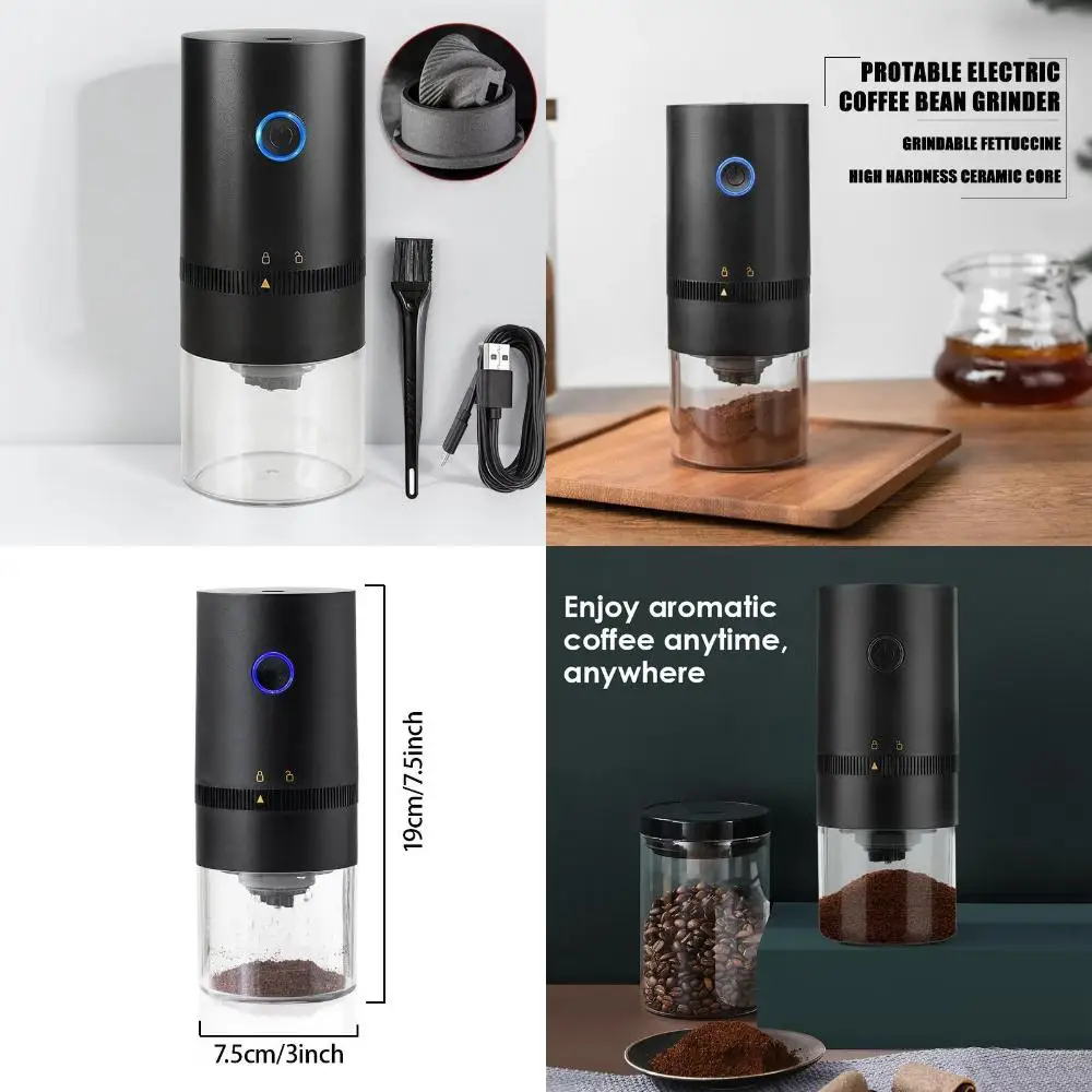 Small, Compact and Convenient USB Rechargeable Portable Automatic Coffee Grinder with Cleaning Brush - Ideal Bean Grinder for Tr
Small, Compact and Convenient USB Rechargeable Portable Automatic Coffee Grinder with Cleaning Brush - Ideal Bean Grinder for Tr