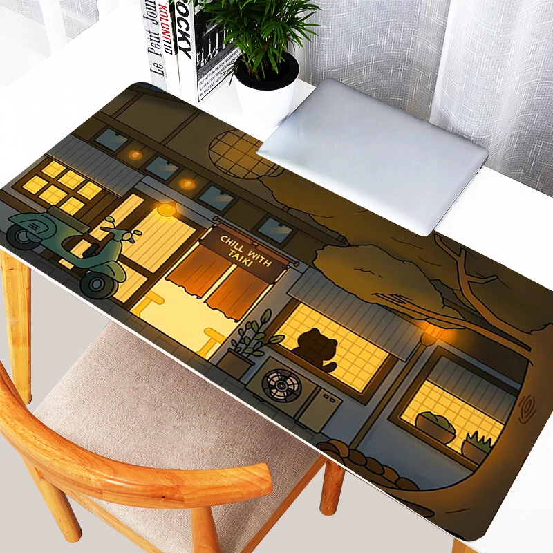 Design Mouse Pad Laptop Anti Slip Mousepad Student Dormitory Dining Table Mat Cute Cozi Lofi Plant Office PC Study Keyboard Pad