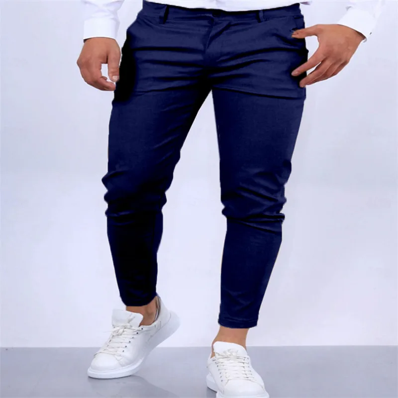 Men's Solid Color Casual Trendy Simple Basic Daily Slim Pencil Trousers New Fashion Male Streetwear Elastic Pants Bottom Clothes
Men's Solid Color Casual Trendy Simple Basic Daily Slim Pencil Trousers New Fashion Male Streetwear Elastic Pants Bottom Clothes