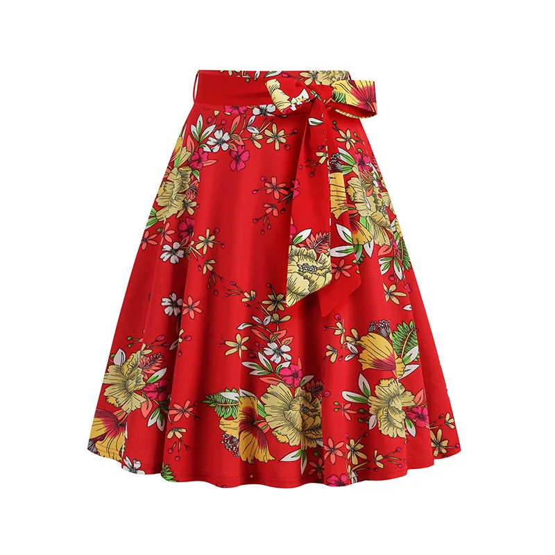 Vintage Polka Dot Floral Print A Line Skirt With Belt Stylish And Versatile Women Retro High Waist Skirt Fashion Feminine Outfit
Vintage Polka Dot Floral Print A Line Skirt With Belt Stylish And Versatile Women Retro High Waist Skirt Fashion Feminine Outfit