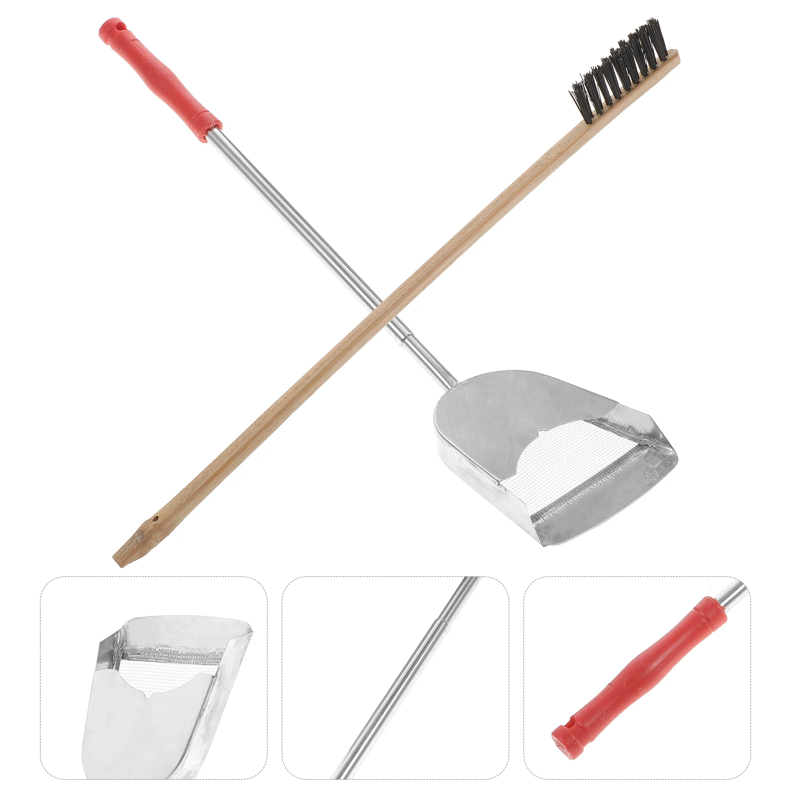 2pcs Bird Cage Cleaning Tools Telescopic Long Handle Shovel Brush Wooden Stainless Steel Pet Droppings Daily Grooming
2pcs Bird Cage Cleaning Tools Telescopic Long Handle Shovel Brush Wooden Stainless Steel Pet Droppings Daily Grooming
