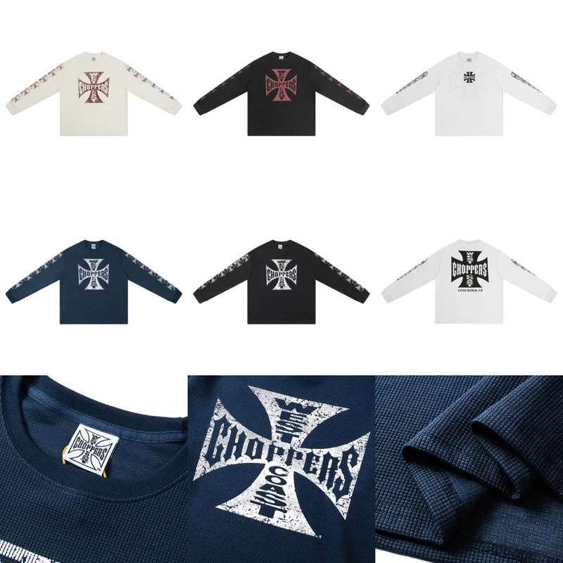 American Streetwear West Coast Long Sleeve Tee Men Women Casual Loose High Quality Waffle Fabric Print T-shirt
American Streetwear West Coast Long Sleeve Tee Men Women Casual Loose High Quality Waffle Fabric Print T-shirt