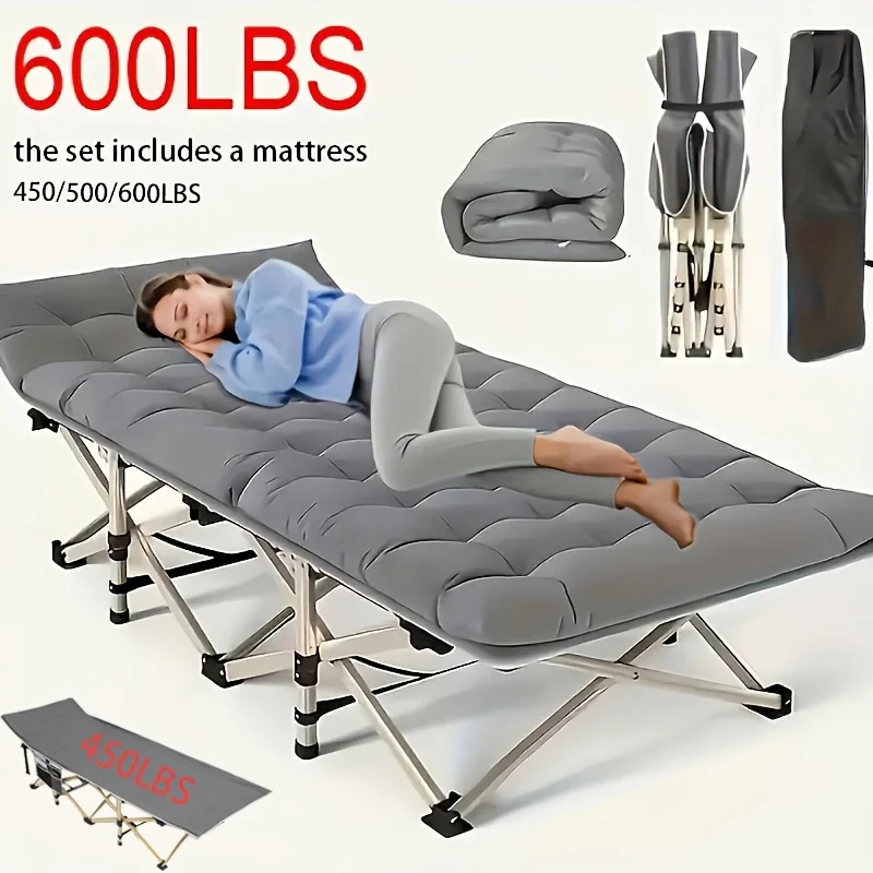 75-Inch 480/500/600 Lbs Outdoor Folding Bed, Without Mattress Available. Camping Bed with Flip Mattress, Portable Foldable Guest
75-Inch 480/500/600 Lbs Outdoor Folding Bed, Without Mattress Available. Camping Bed with Flip Mattress, Portable Foldable Guest