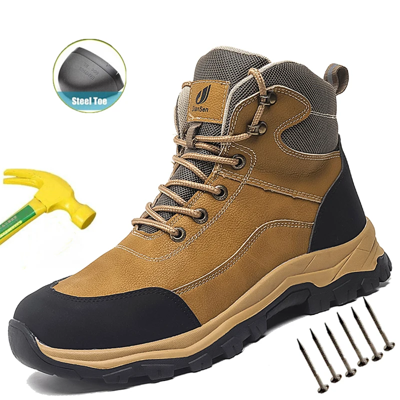 Male Work Boots Anti-smash Anti-puncture Boots Anti-odor Construction Lightweight Sports Wear-resistant Protective Safety Shoes
Male Work Boots Anti-smash Anti-puncture Boots Anti-odor Construction Lightweight Sports Wear-resistant Protective Safety Shoes
