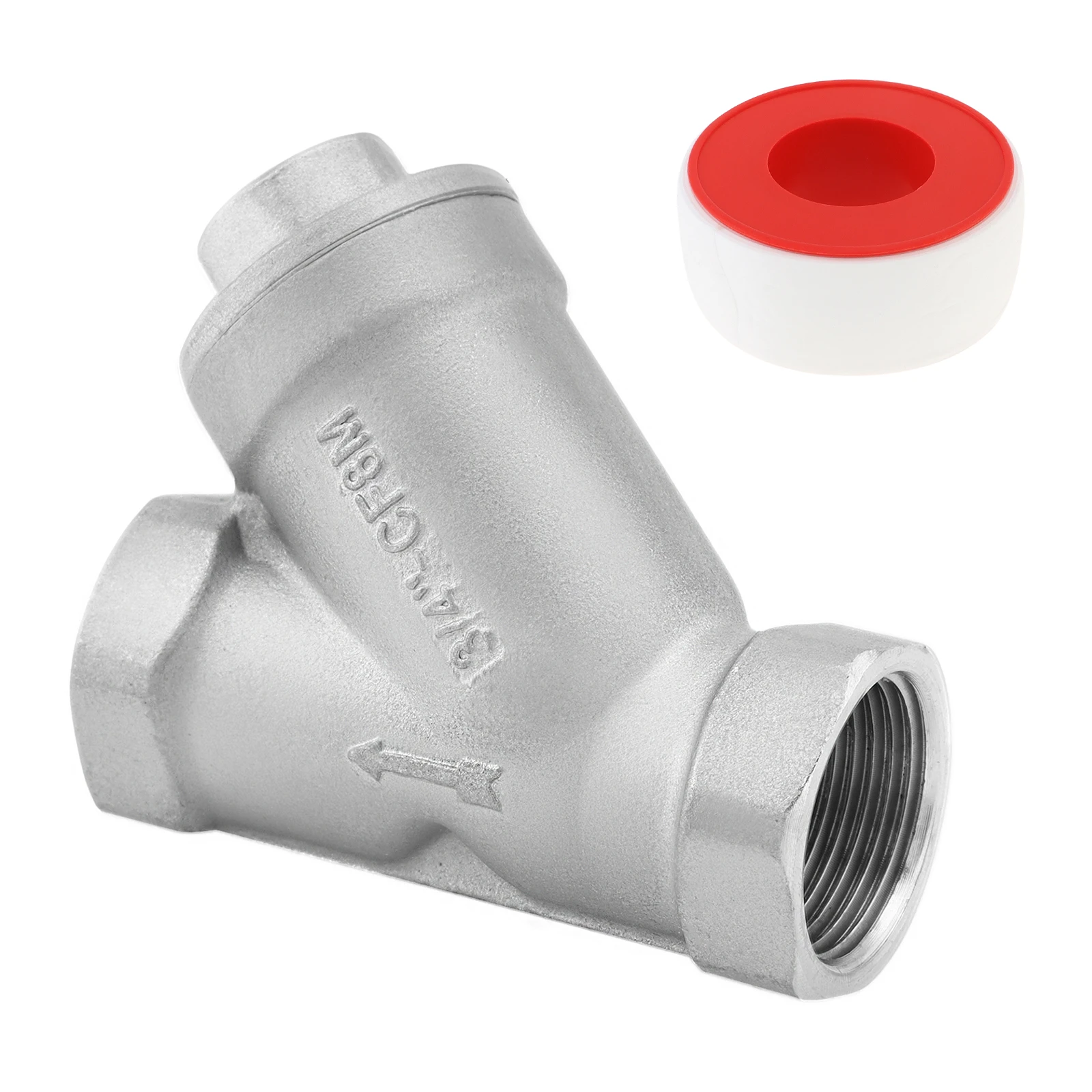 3/4 inch G Male DN20 Y-Shaped Filter Valve Connector Industrial Plumbing Heavy Duty 316 Stainless Steel Y Strainers with Tape
3/4 inch G Male DN20 Y-Shaped Filter Valve Connector Industrial Plumbing Heavy Duty 316 Stainless Steel Y Strainers with Tape
