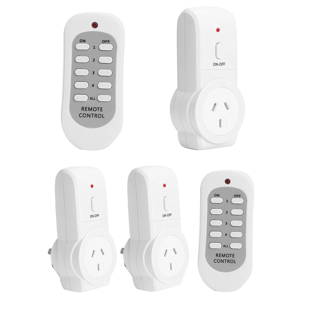 433.92MHz Wireless Remote Control House Power Outlet Light ON/OFF Switch Socket 240V 50Hz 10A On/Off Power Outlet for Light Lamp
433.92MHz Wireless Remote Control House Power Outlet Light ON/OFF Switch Socket 240V 50Hz 10A On/Off Power Outlet for Light Lamp