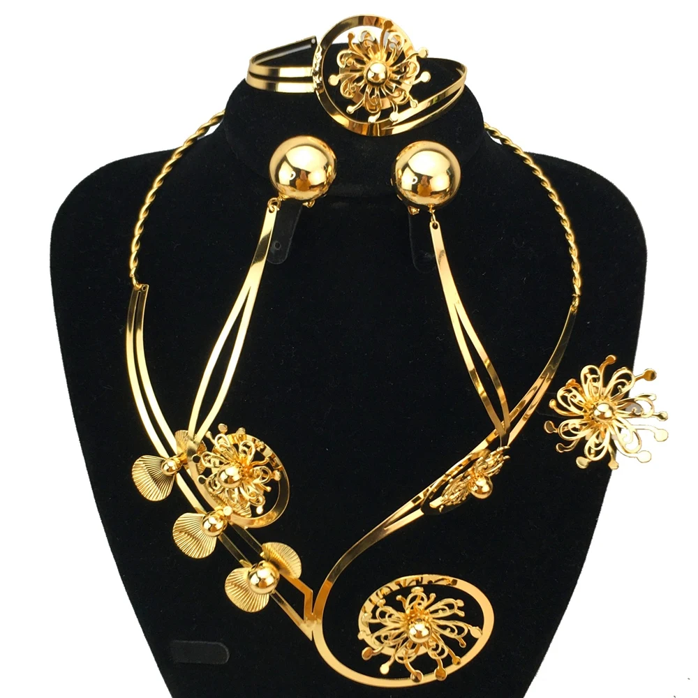 Fashion Jewelry Sets for Women African Nigerian Bridal Wedding Costume Jewelry Party Necklace Gift FHK16984
Fashion Jewelry Sets for Women African Nigerian Bridal Wedding Costume Jewelry Party Necklace Gift FHK16984