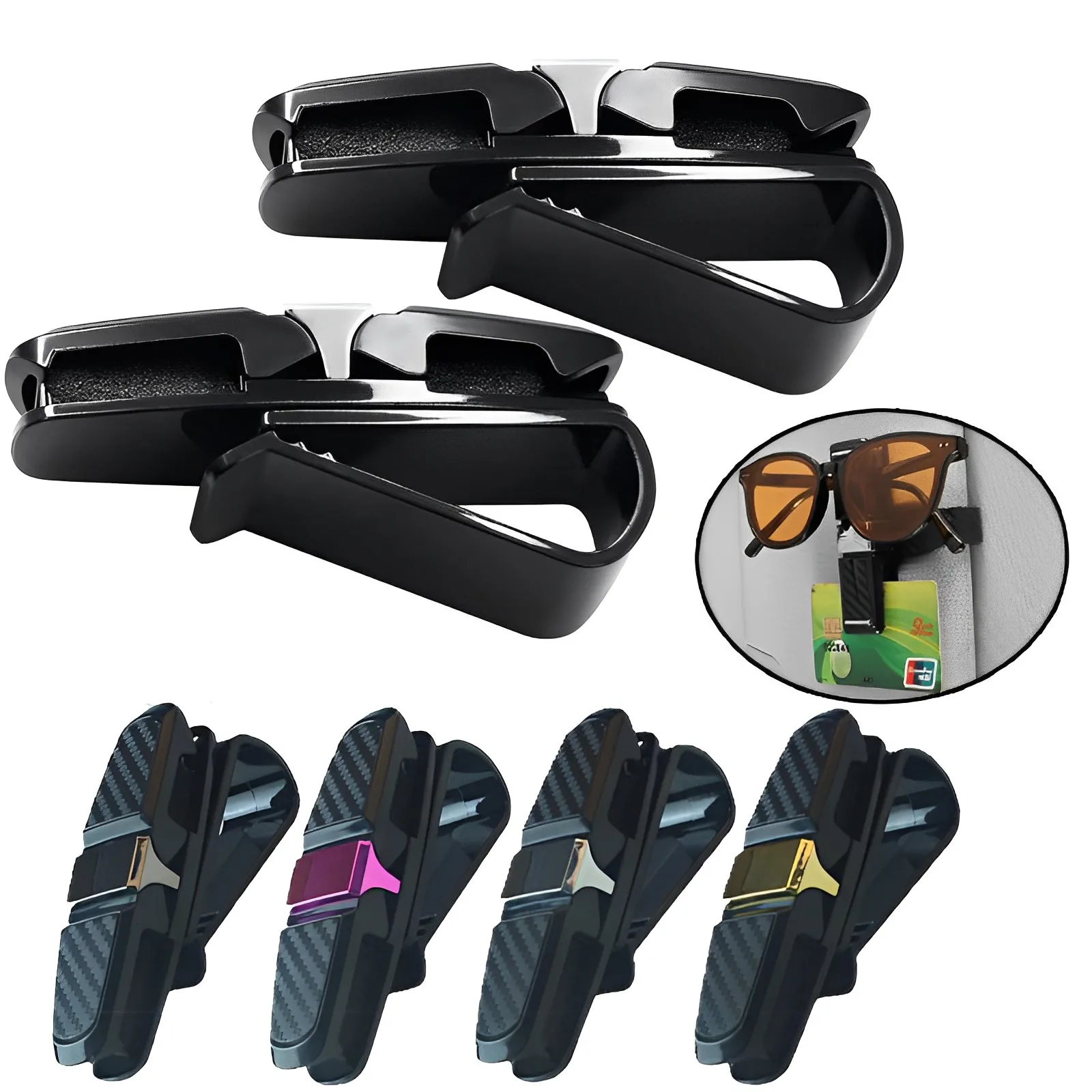 Car Glasses Case Fastener Clip Auto Sun Visor Glasses Holder for Sunglasses Eyeglasses Bill Card Holder Car Interior Accessories
Car Glasses Case Fastener Clip Auto Sun Visor Glasses Holder for Sunglasses Eyeglasses Bill Card Holder Car Interior Accessories