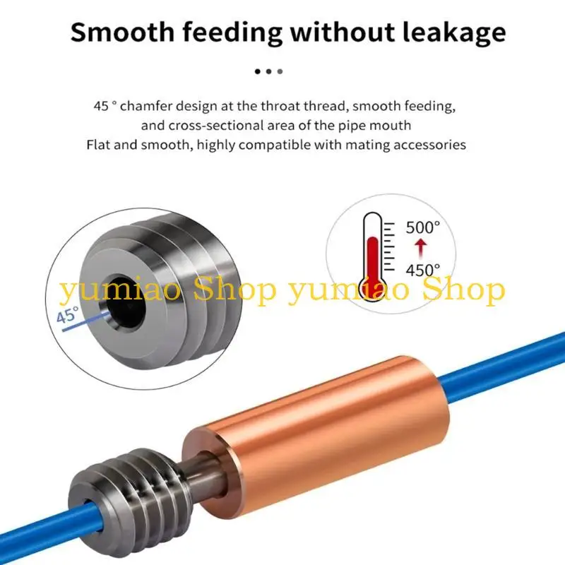 587B 3D Printer Part Bimetal Heat Break Alloy Throat Smooth Thread Heatbreak For Neptune 4 Metal Throat Tube
587B 3D Printer Part Bimetal Heat Break Alloy Throat Smooth Thread Heatbreak For Neptune 4 Metal Throat Tube