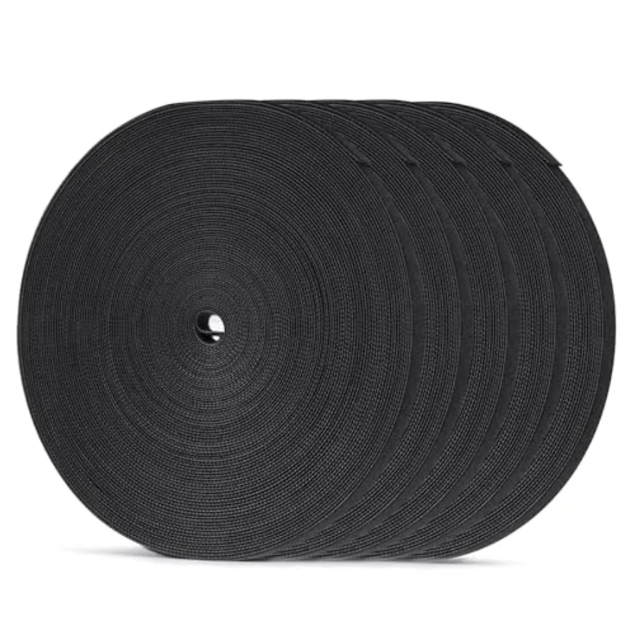 Hook and Loop Strips Roll/ in Black Reusable Cable Ties Double Sided Straps Tape Wrap Fasteners for Home Organization
Hook and Loop Strips Roll/ in Black Reusable Cable Ties Double Sided Straps Tape Wrap Fasteners for Home Organization