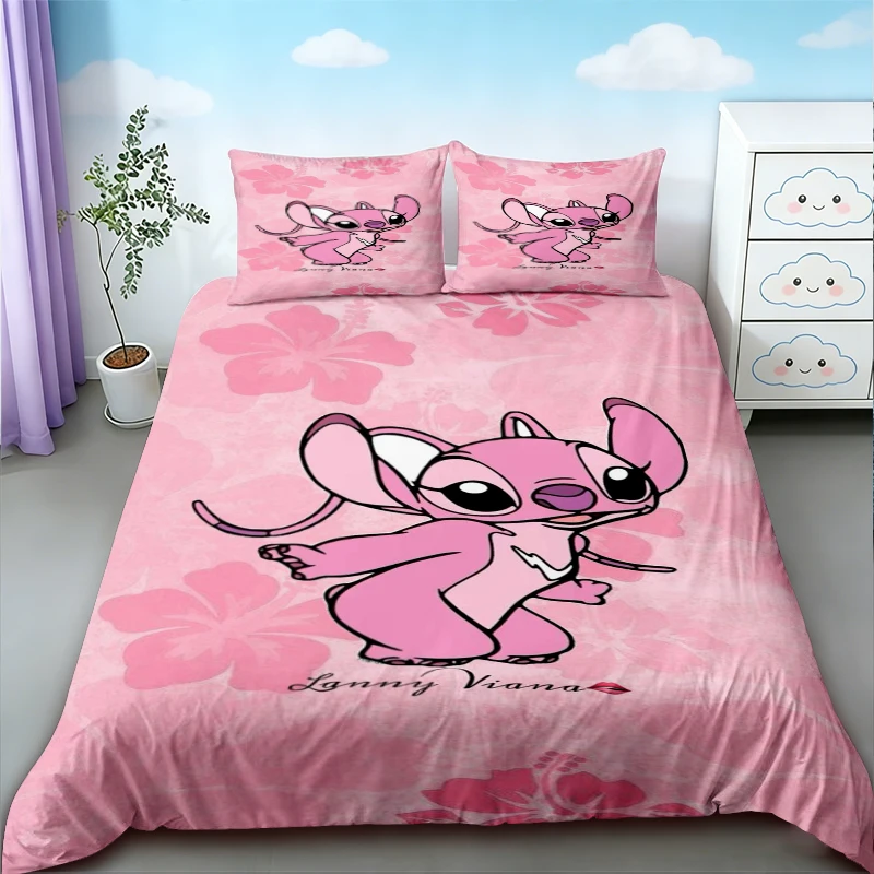 Cartoon Stitch & Angel Cute Duvet Cover Quilt Cover Soft and Comfortable Bedding Set for Children Bedroom Dormitory Home
Cartoon Stitch & Angel Cute Duvet Cover Quilt Cover Soft and Comfortable Bedding Set for Children Bedroom Dormitory Home