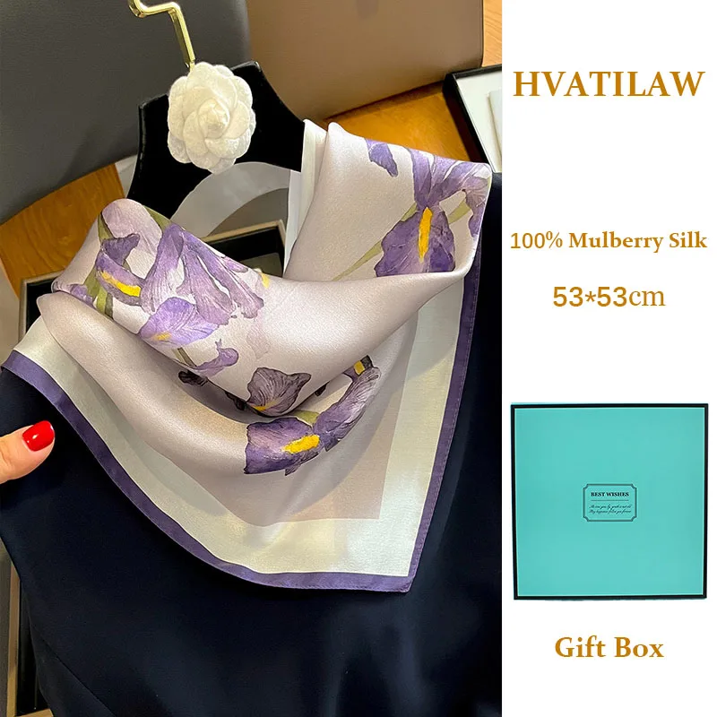 Premium 100% Mulberry Silk Scarf 53x53cm Women Silk Square Wrap Head Scarf Neckerchief Bandana Lady Neck Hair Luxury Gift Box
Premium 100% Mulberry Silk Scarf 53x53cm Women Silk Square Wrap Head Scarf Neckerchief Bandana Lady Neck Hair Luxury Gift Box