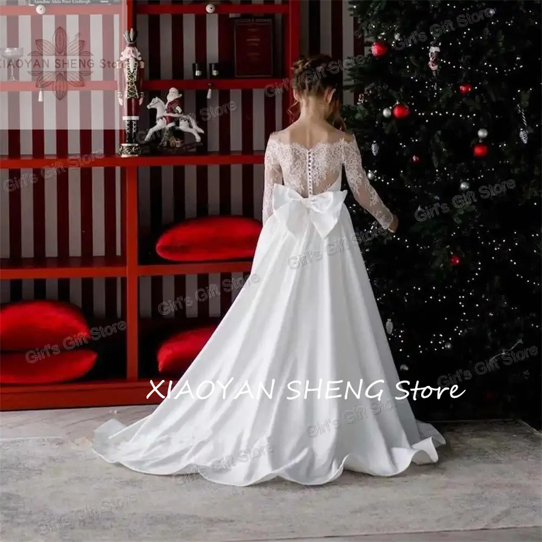 Party Dress For Girl First Communion Formal Long Lace Princess Ball Gowns Flower Girl Dress Elegant Banquet Dresses
Party Dress For Girl First Communion Formal Long Lace Princess Ball Gowns Flower Girl Dress Elegant Banquet Dresses
