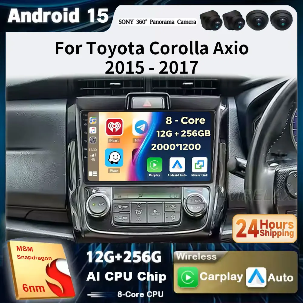 Android 15 For Toyota Corolla Axio 2 Fielder 3 E160 2012 - 2021 Car Radio Multimedia Video Player Navigation stereo GPS
Android 15 For Toyota Corolla Axio 2 Fielder 3 E160 2012 - 2021 Car Radio Multimedia Video Player Navigation stereo GPS