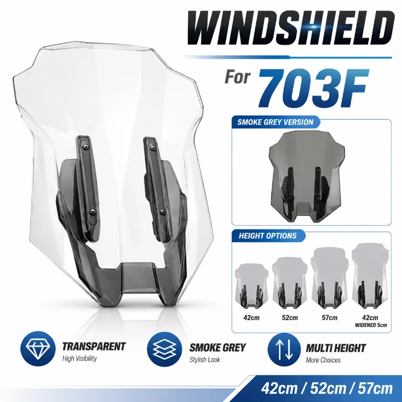 For 703F 703 F 703-F Motorcycle modified windshield front windscreen chest protector windproof rainproof board deflector
For 703F 703 F 703-F Motorcycle modified windshield front windscreen chest protector windproof rainproof board deflector