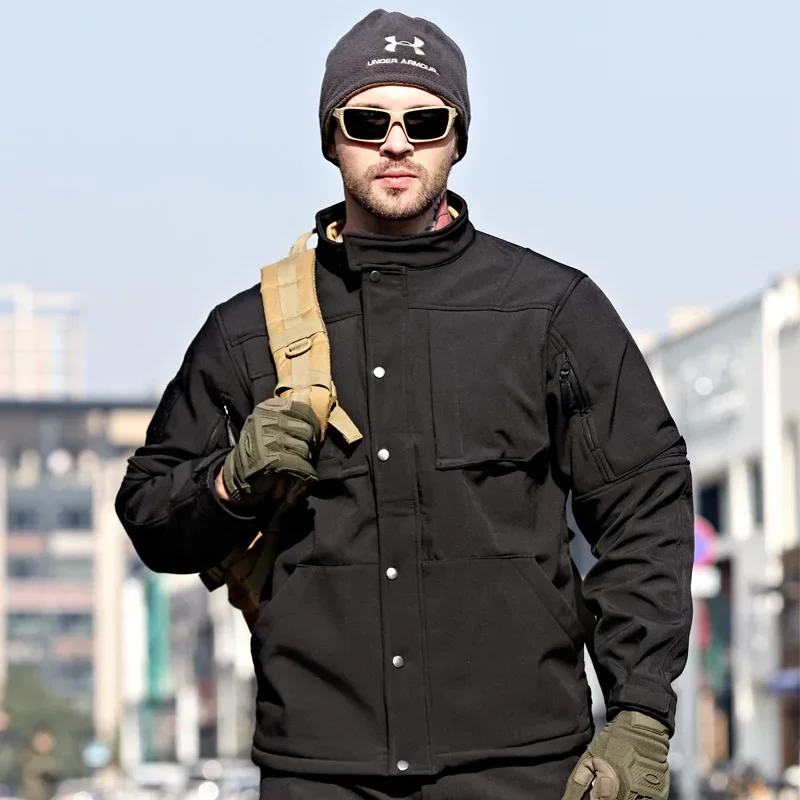 Rhino Men's Winter Velvet Thickened Outdoor Invader Soft Shell Tactics Windproof and Waterproof Mountaineering Jacket and Pants
Rhino Men's Winter Velvet Thickened Outdoor Invader Soft Shell Tactics Windproof and Waterproof Mountaineering Jacket and Pants