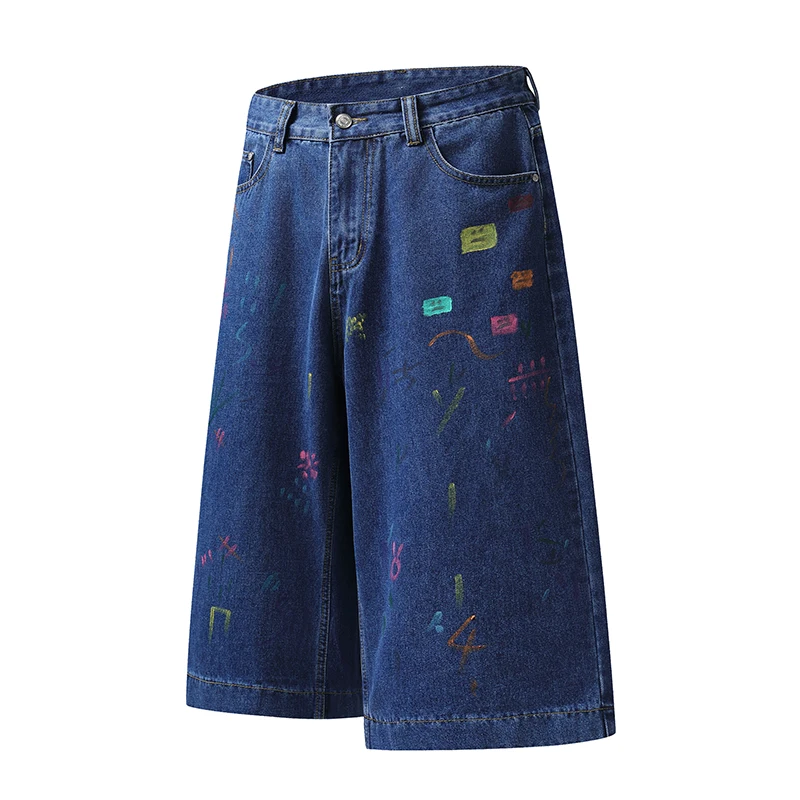 2026 summer brand American retro graffiti men's women's straight loose denim cropped pants Boys girls calf length pants leisure
2026 summer brand American retro graffiti men's women's straight loose denim cropped pants Boys girls calf length pants leisure