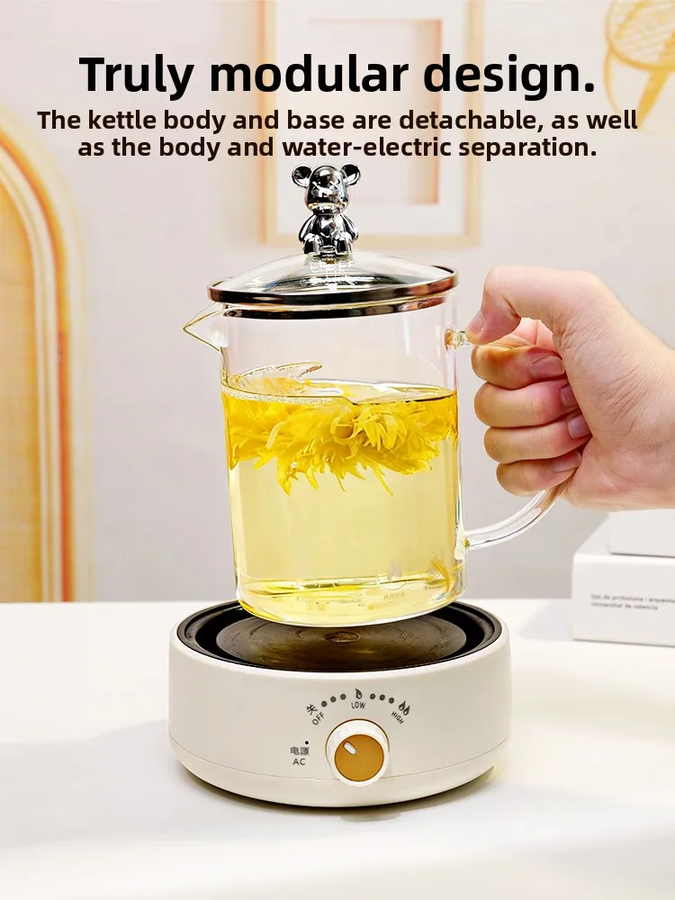 Чайник из высокотемпературного стекла для домашнего использования, специальное устройство для заваривания чая на чайной плите, водонагреватель
Чайник из высокотемпературного стекла для домашнего использования, специальное устройство для заваривания чая на чайной плите, водонагреватель