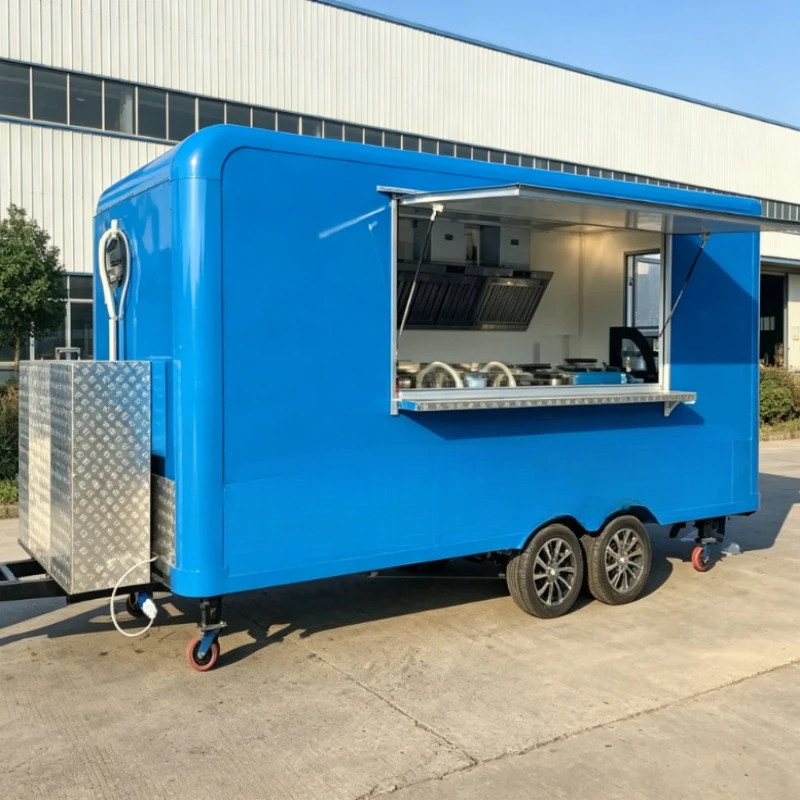 Food Trailer Mobile Kitchen Food Truck with Fully Equipped Ice Cream Trailer Street Food Cart for Sale Customizable
Food Trailer Mobile Kitchen Food Truck with Fully Equipped Ice Cream Trailer Street Food Cart for Sale Customizable