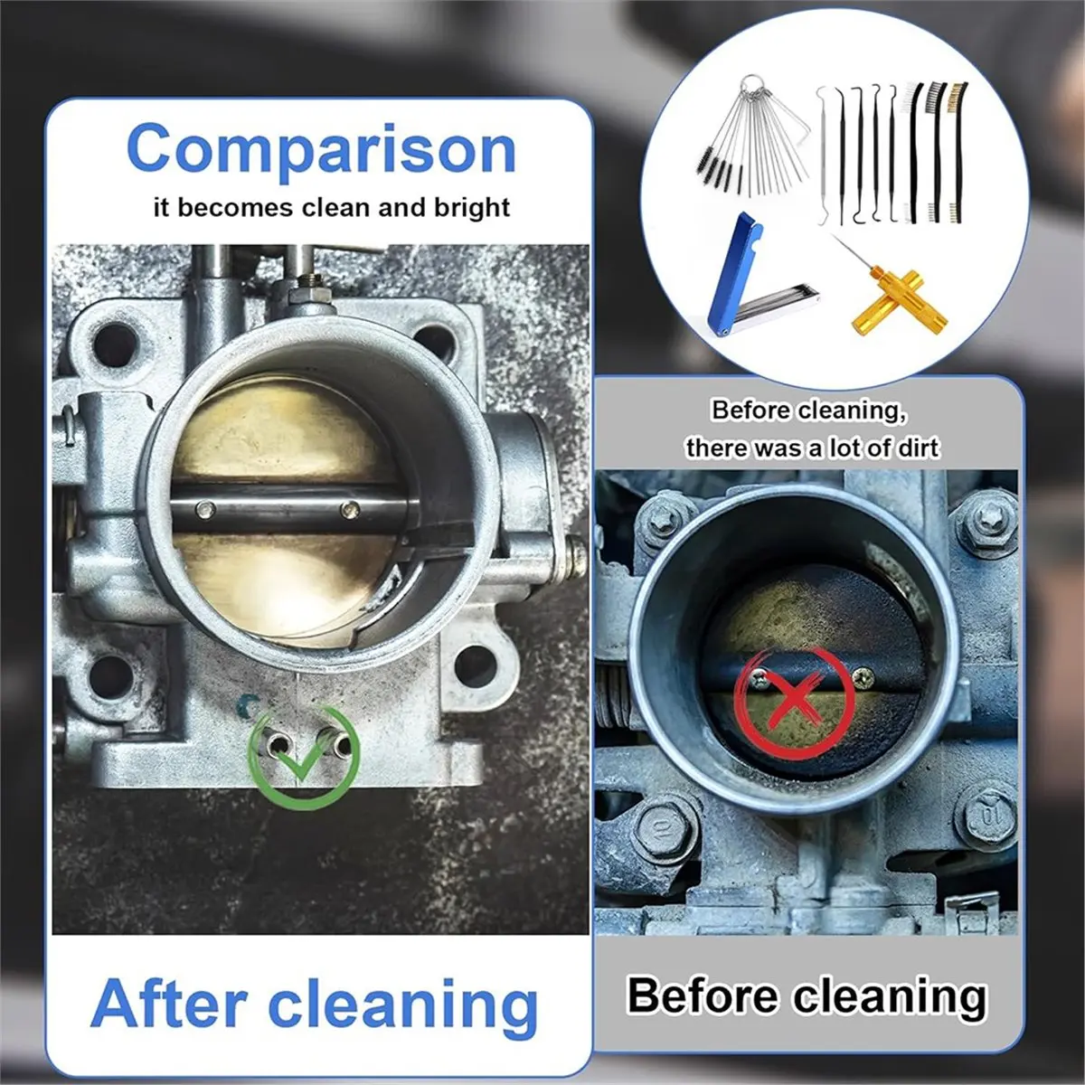 (A99Z) Carburetor Jet Cleaning Tool Kit for Motorcycle, ATV, Lawn Mower & Small Engines
(A99Z) Carburetor Jet Cleaning Tool Kit for Motorcycle, ATV, Lawn Mower & Small Engines