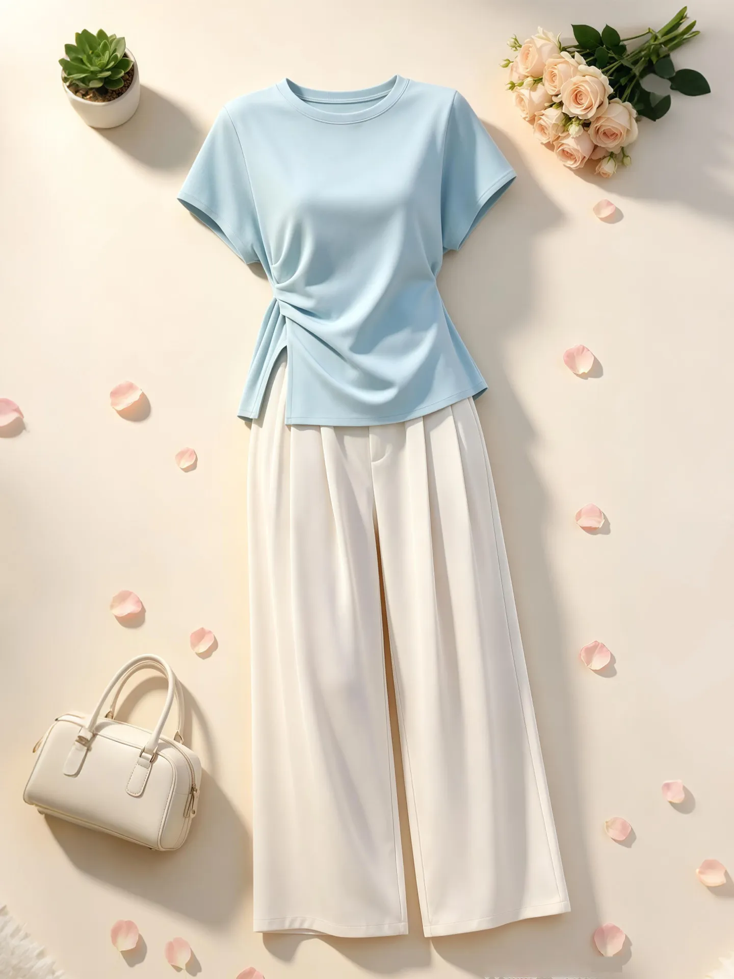 Salt Series Casual Two-Piece Set Summer New Women's High Fashion Lazy Personality Top with Casual Pants Breathable Medium Thi...
Salt Series Casual Two-Piece Set Summer New Women's High Fashion Lazy Personality Top with Casual Pants Breathable Medium Thi...