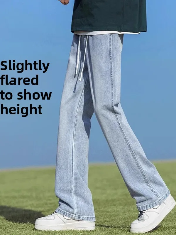 Американские джинсы свободного кроя в стиле High Street для мужчин, повседневные летние модные широкие брюки, молодежные повседневные длинные штаны
Американские джинсы свободного кроя в стиле High Street для мужчин, повседневные летние модные широкие брюки, молодежные повседневные длинные штаны