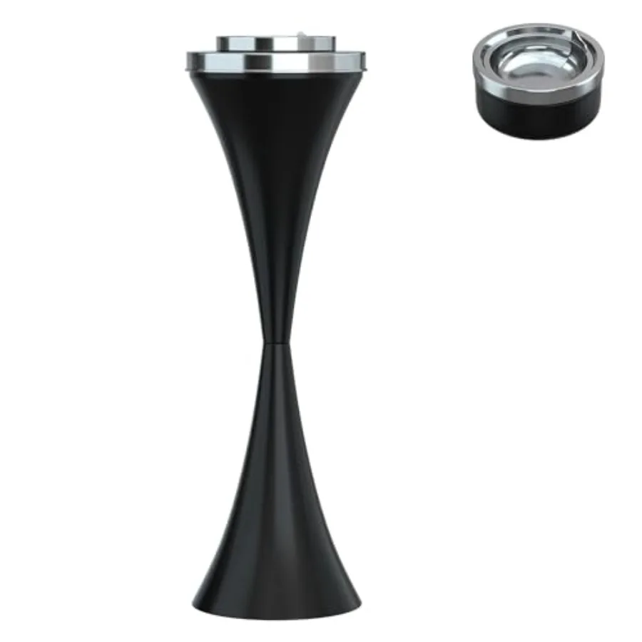 Floor Standing Ashtray w/Detachable Cigar Container, Stainless Steel Cigarette Ash Tray, Outdoor Self-Cleaning Ash Holder w/Wei
Floor Standing Ashtray w/Detachable Cigar Container, Stainless Steel Cigarette Ash Tray, Outdoor Self-Cleaning Ash Holder w/Wei