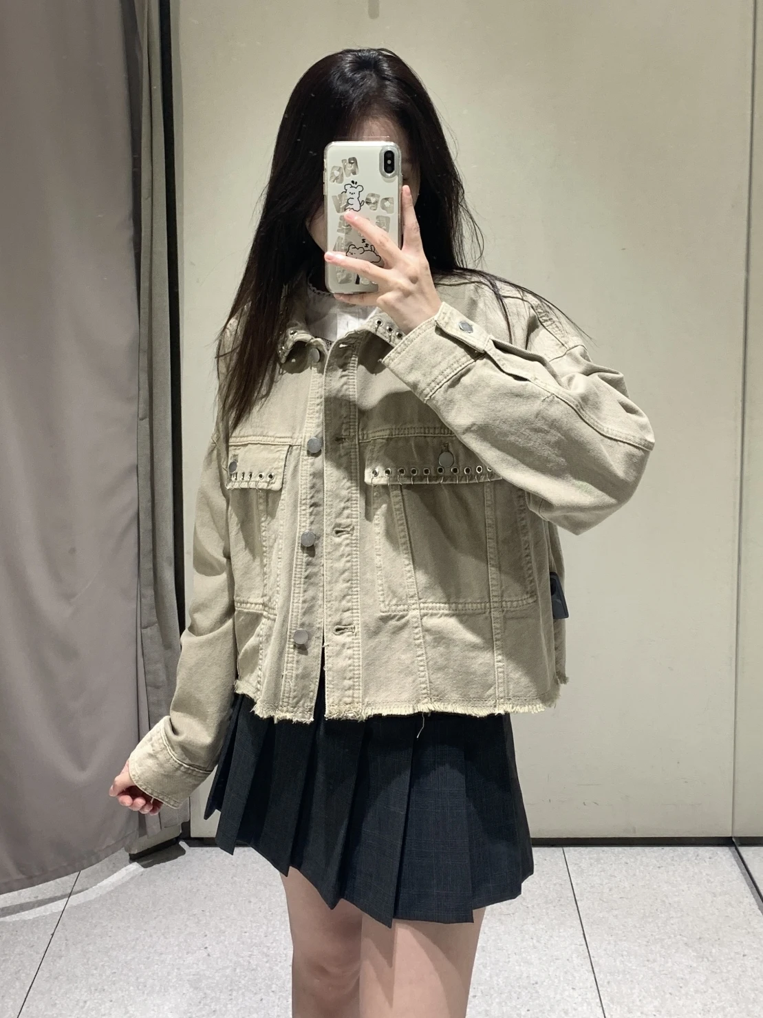 Loose Long Sleeve Collar Hollow out Splicing Pocket Women's Jacket WMXZ Autumn New Style Casual Fashion Short Coat
Loose Long Sleeve Collar Hollow out Splicing Pocket Women's Jacket WMXZ Autumn New Style Casual Fashion Short Coat