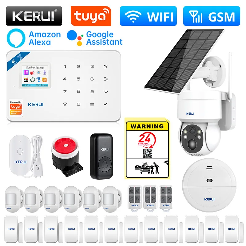KERUI W181 Tuya Smart Alarm System WIFI GSM Alarm Home Alexa Smart Life Motion Sensor Detector Door Sensor
KERUI W181 Tuya Smart Alarm System WIFI GSM Alarm Home Alexa Smart Life Motion Sensor Detector Door Sensor