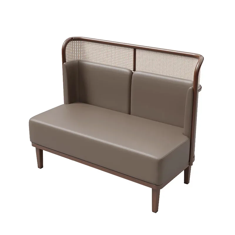 Western restaurant booth sofa commercial South East Asia theme tea house hot pot hotel catering furniture solid wood rattan
Western restaurant booth sofa commercial South East Asia theme tea house hot pot hotel catering furniture solid wood rattan