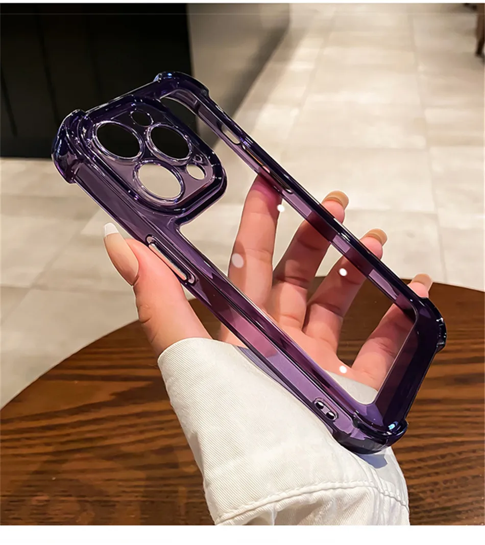 Роскошный противоударный Прозрачный чехол для телефона iPhone 14 13 12 11 Pro Max X XR XS 7 8 Plus, силиконовый бампер, Прозрачная Жесткая задняя крышка
Роскошный противоударный Прозрачный чехол для телефона iPhone 14 13 12 11 Pro Max X XR XS 7 8 Plus, силиконовый бампер, Прозрачная Жесткая задняя крышка