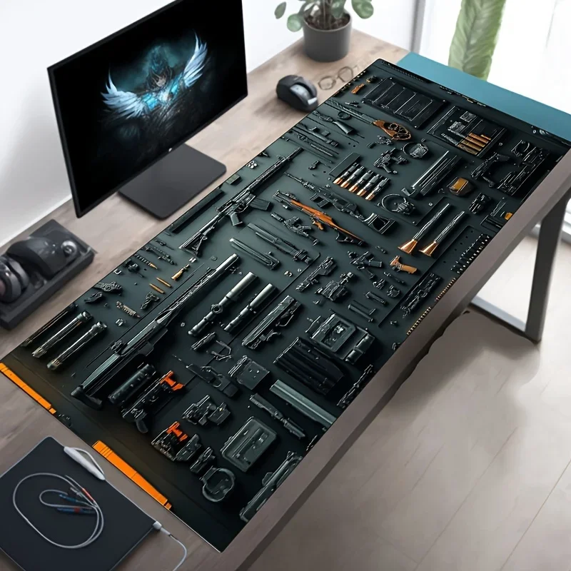 Gun parts assembly Large Mouse Pad XXL Desk Mat Non-Slip Rubber Base Gaming Keyboard and Mouse Stitched Edges for Home and game
Gun parts assembly Large Mouse Pad XXL Desk Mat Non-Slip Rubber Base Gaming Keyboard and Mouse Stitched Edges for Home and game