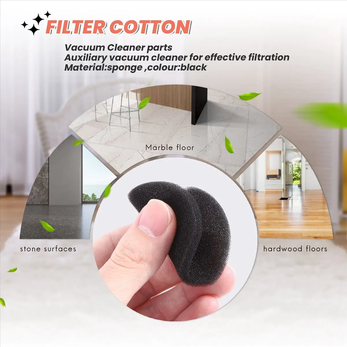 ABUB 5Pcs Filter Cotton For Deerma Dx118C Dx128C Vacuum Cleaner Parts Effective Tool
ABUB 5Pcs Filter Cotton For Deerma Dx118C Dx128C Vacuum Cleaner Parts Effective Tool