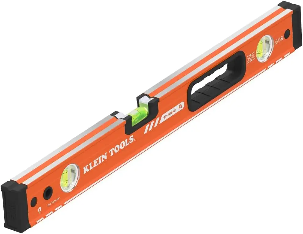 24-Inch Magnetic Box Beam Bubble Level, 3 Vials, Orange Aluminum Body with V-Groove and Magnet Track
24-Inch Magnetic Box Beam Bubble Level, 3 Vials, Orange Aluminum Body with V-Groove and Magnet Track
