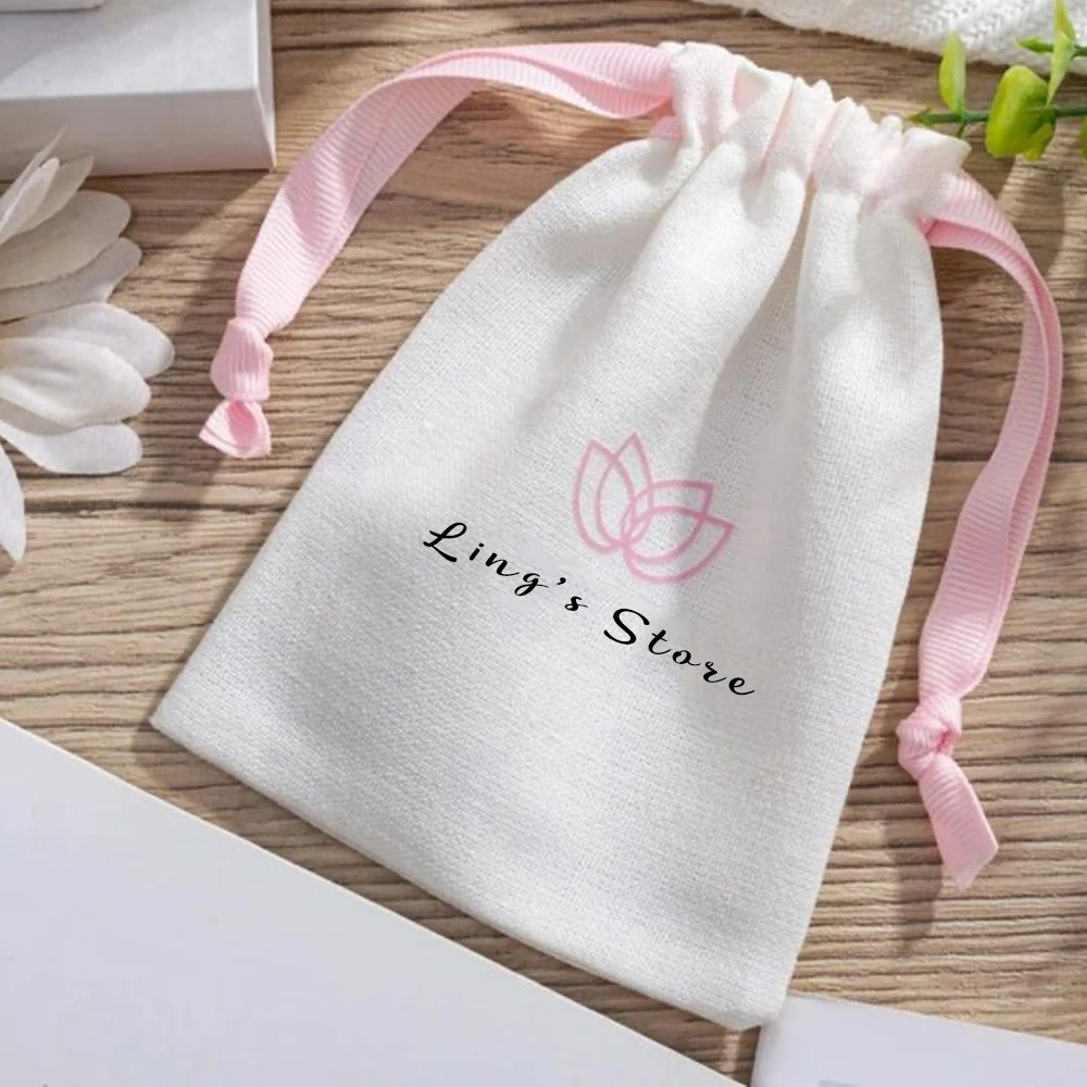 50/100Pcs Custom Logo Jewelry White Canvas Cotton Drawstring Burlap Bag Rings Packing Wedding Birthday Gift Sack Organizer Pouch
50/100Pcs Custom Logo Jewelry White Canvas Cotton Drawstring Burlap Bag Rings Packing Wedding Birthday Gift Sack Organizer Pouch