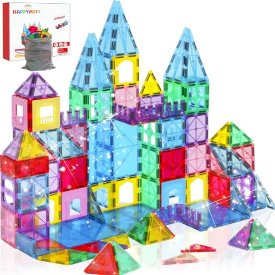 Upgraded Antibacterial Magnetic Tiles, Magnet Tiles for Aged 3+, Inhibits Bacterial Growth for Healthier and Safer Play, STEM E
Upgraded Antibacterial Magnetic Tiles, Magnet Tiles for Aged 3+, Inhibits Bacterial Growth for Healthier and Safer Play, STEM E