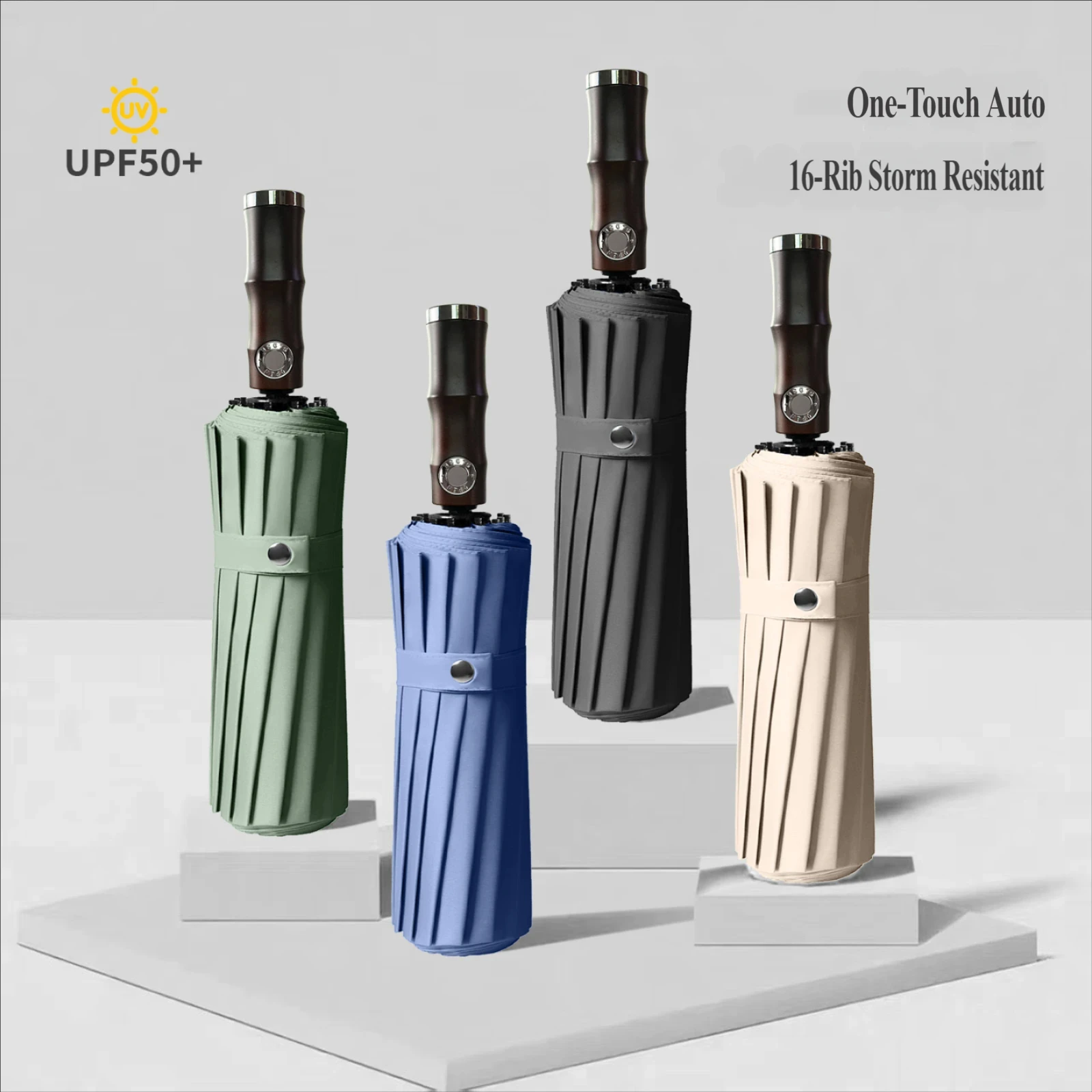New 3-fold Automatic Double Keel Men's Folding Umbrella, Extra Large Size, Windproof & UV Protection, Sun Rain Dual-use Couple/D
New 3-fold Automatic Double Keel Men's Folding Umbrella, Extra Large Size, Windproof & UV Protection, Sun Rain Dual-use Couple/D