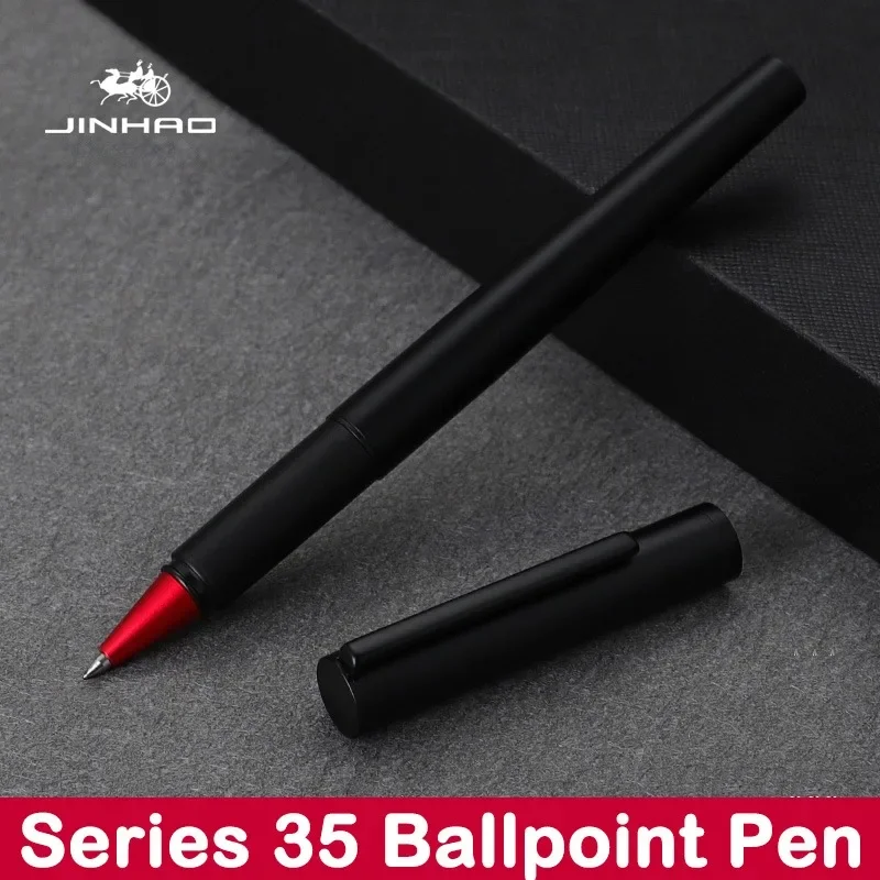 Шариковая ручка JINHAO 35, роскошный элегантный наконечник 0,5 мм, черно-красные чернильные ручки для каллиграфии, канцелярские принадлежности, офисные школьные принадлежности
Шариковая ручка JINHAO 35, роскошный элегантный наконечник 0,5 мм, черно-красные чернильные ручки для каллиграфии, канцелярские принадлежности, офисные школьные принадлежности