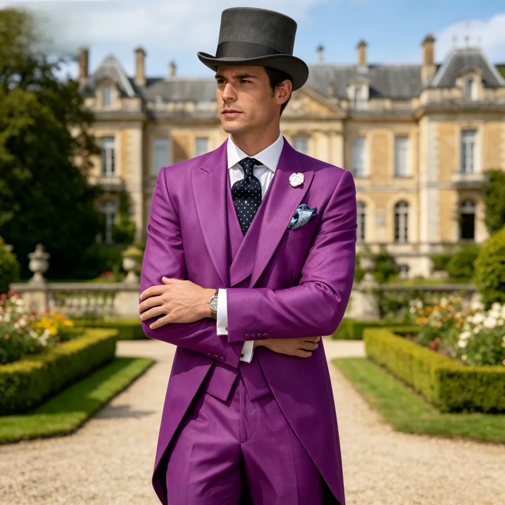 Customizable 3-Piece Formal Men's Terno with Peak Lapel Smoking Blazer Vest And Pants for Wedding Groom And Special Occasions
Customizable 3-Piece Formal Men's Terno with Peak Lapel Smoking Blazer Vest And Pants for Wedding Groom And Special Occasions
