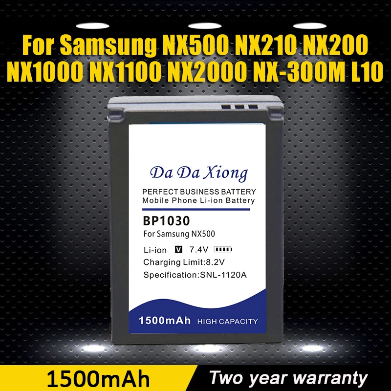 BP1030 BP1130 BP-1030 Зарядное устройство 1500 мАч для SAMSUNG NX500 NX1000 NX1100 NX2000 NX200 NX210 NX300 NX300M L10 Замена камеры
BP1030 BP1130 BP-1030 Зарядное устройство 1500 мАч для SAMSUNG NX500 NX1000 NX1100 NX2000 NX200 NX210 NX300 NX300M L10 Замена камеры