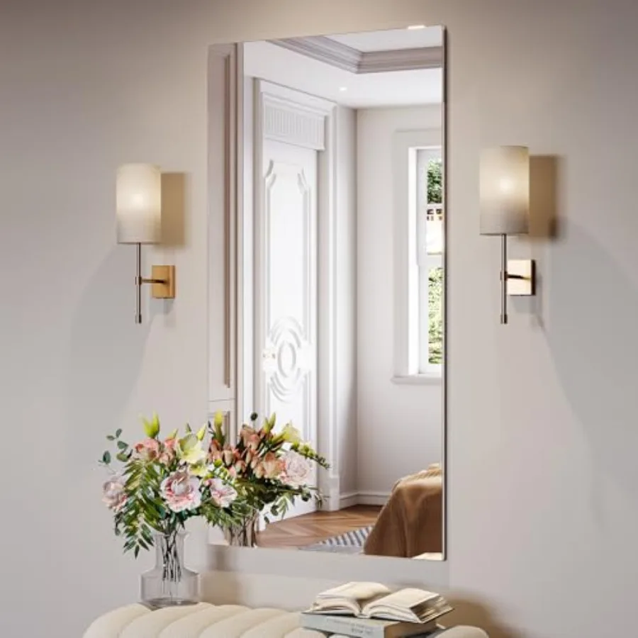 24" x 48" Frameless Mirror for Bathroom Frameless Bathroom Mirror Tall Gym Mirrors Tempered Glass Vanity Mirror for Over Sink H
24" x 48" Frameless Mirror for Bathroom Frameless Bathroom Mirror Tall Gym Mirrors Tempered Glass Vanity Mirror for Over Sink H