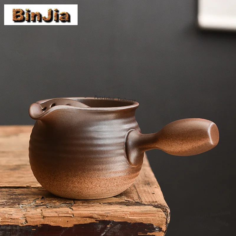 450ml Coarse Pottery Side Handle Boiling Water Kettle Large Capacity Tea Maker Pot Yellow Rice Wine Kettle Oolong Tea Tableware
450ml Coarse Pottery Side Handle Boiling Water Kettle Large Capacity Tea Maker Pot Yellow Rice Wine Kettle Oolong Tea Tableware