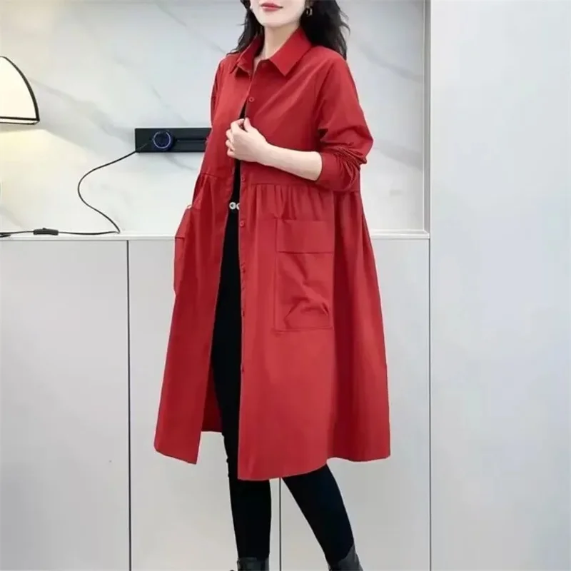Korean Women Fashion Medium Length Outwear Autumn Lady Leisure Trench Jacket 2025 Femme Advanced Large Size 5XL Windbreaker Top
Korean Women Fashion Medium Length Outwear Autumn Lady Leisure Trench Jacket 2025 Femme Advanced Large Size 5XL Windbreaker Top